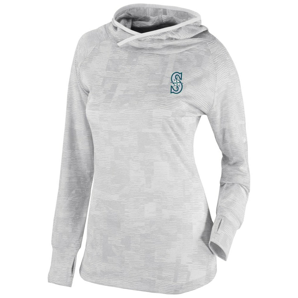 Seattle Mariners Women's Omni-Wick Sunday Ball Pullover Hoodie - White | Columbia
