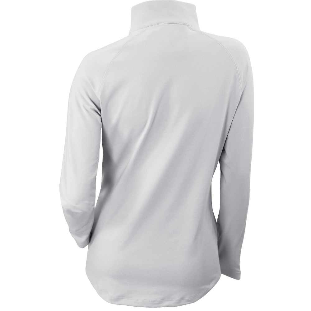 Milwaukee Brewers Women's Omni-Wick Outward Nine Quarter-Zip Pullover Top - White | Columbia