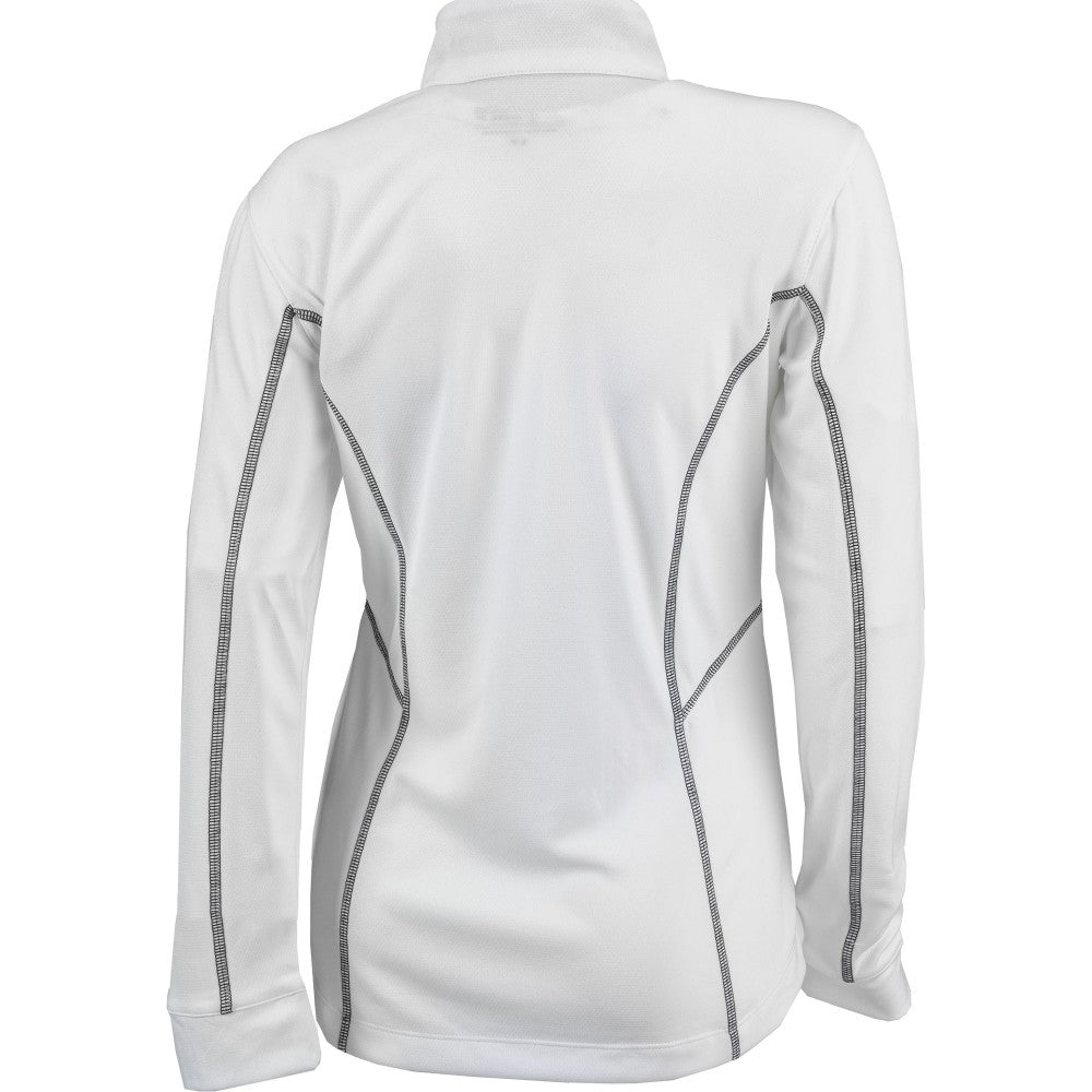 Los Angeles Dodgers Women's Omni-Wick Shotgun Quarter-Zip Pullover Top - White | Columbia