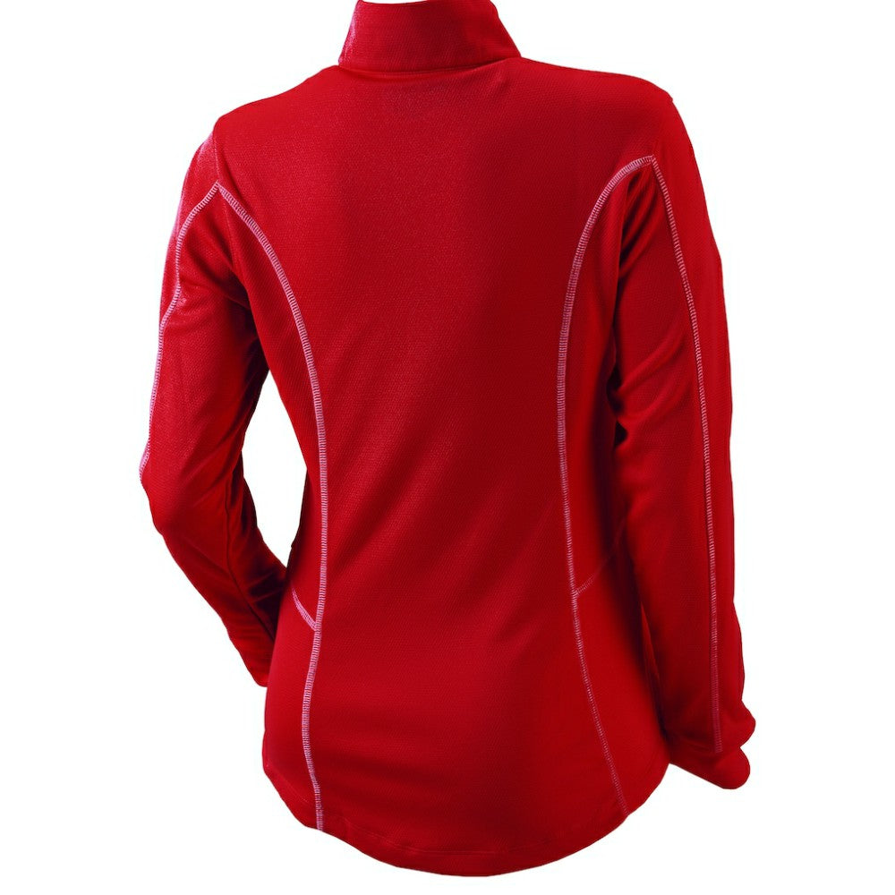 Philadelphia Phillies Women's Omni-Wick Shotgun Quarter-Zip Pullover Top - Red | Columbia