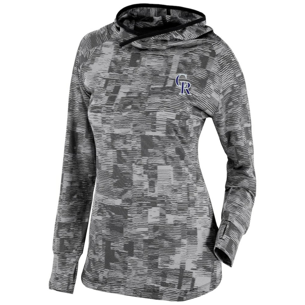 Colorado Rockies Women's Omni-Wick Sunday Ball Pullover Hoodie - Black | Columbia