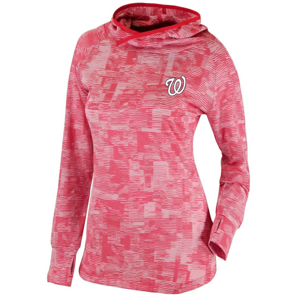 Washington Nationals Women's Omni-Wick Sunday Ball Pullover Hoodie - Red | Columbia