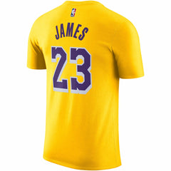 LeBron James Los Angeles Lakers Icon 2022/23 Name & Number T-Shirt - Gold | Nike online