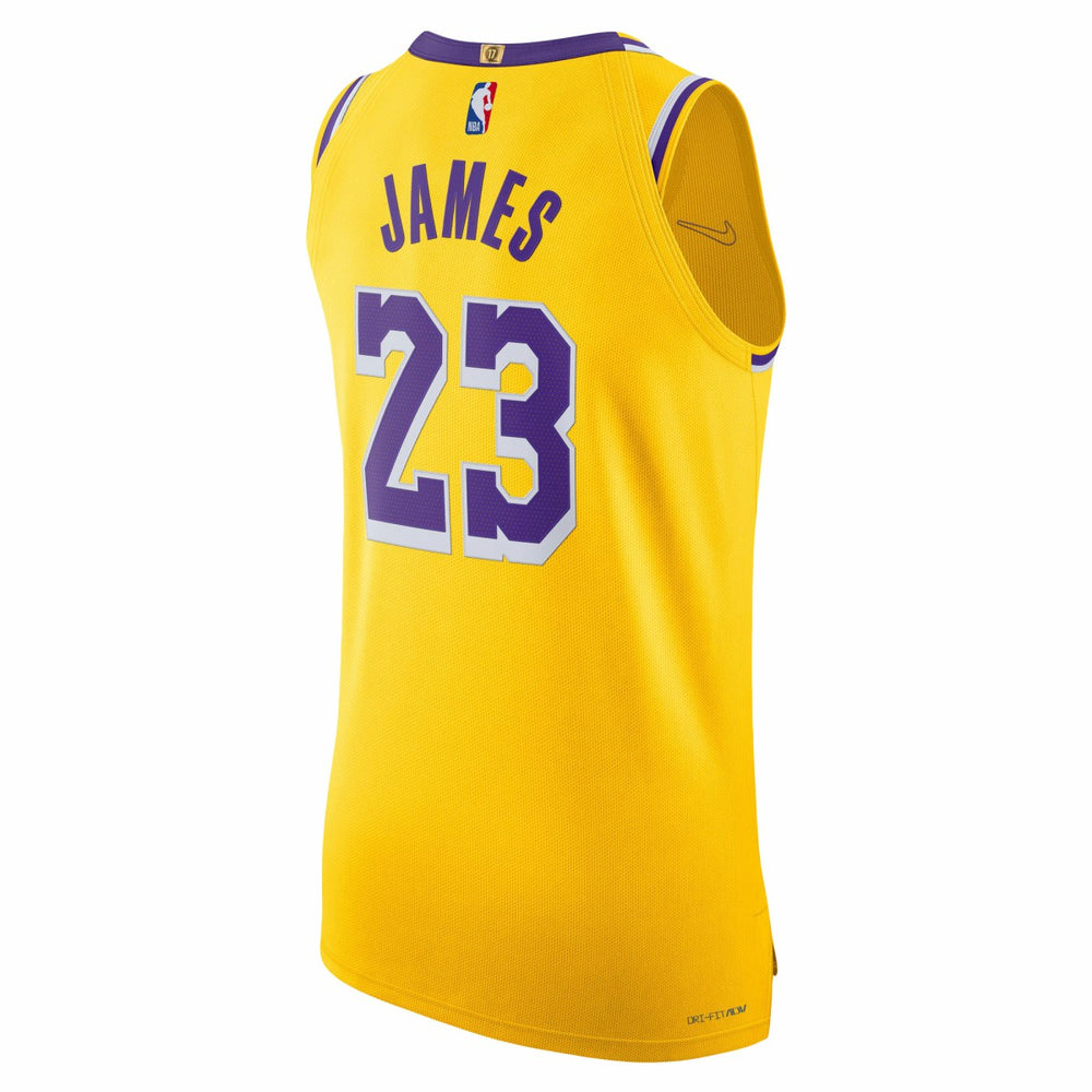 LeBron James Los Angeles Lakers Authentic Jersey - Icon Edition - Gold | Nike on sale