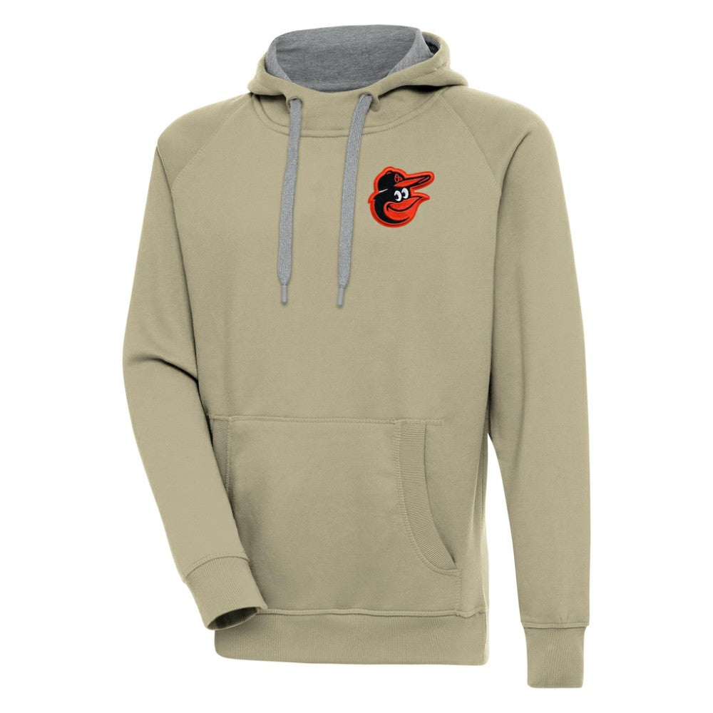 Baltimore Orioles Antigua Victory Pullover Hoodie - Khaki