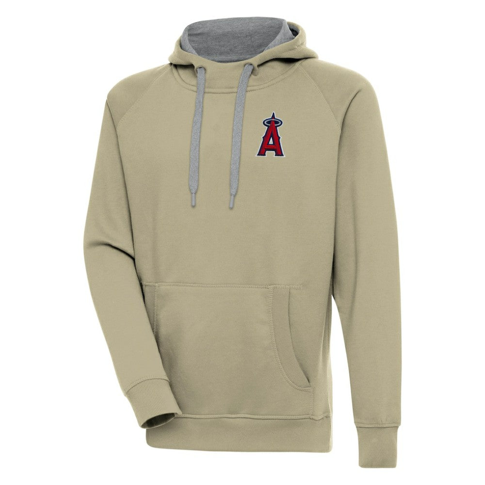 Los Angeles Angels Antigua Victory Pullover Hoodie - Khaki