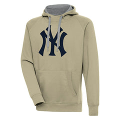 New York Yankees Antigua Victory Pullover Hoodie - Khaki