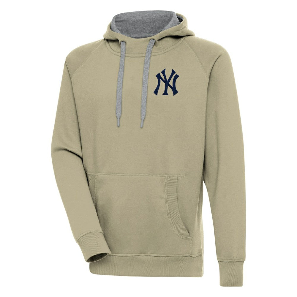 New York Yankees Antigua Victory Pullover Hoodie - Khaki