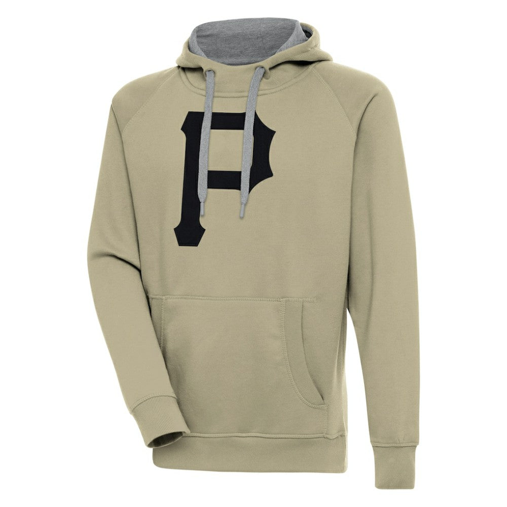 Pittsburgh Pirates Antigua Victory Pullover Hoodie - Khaki