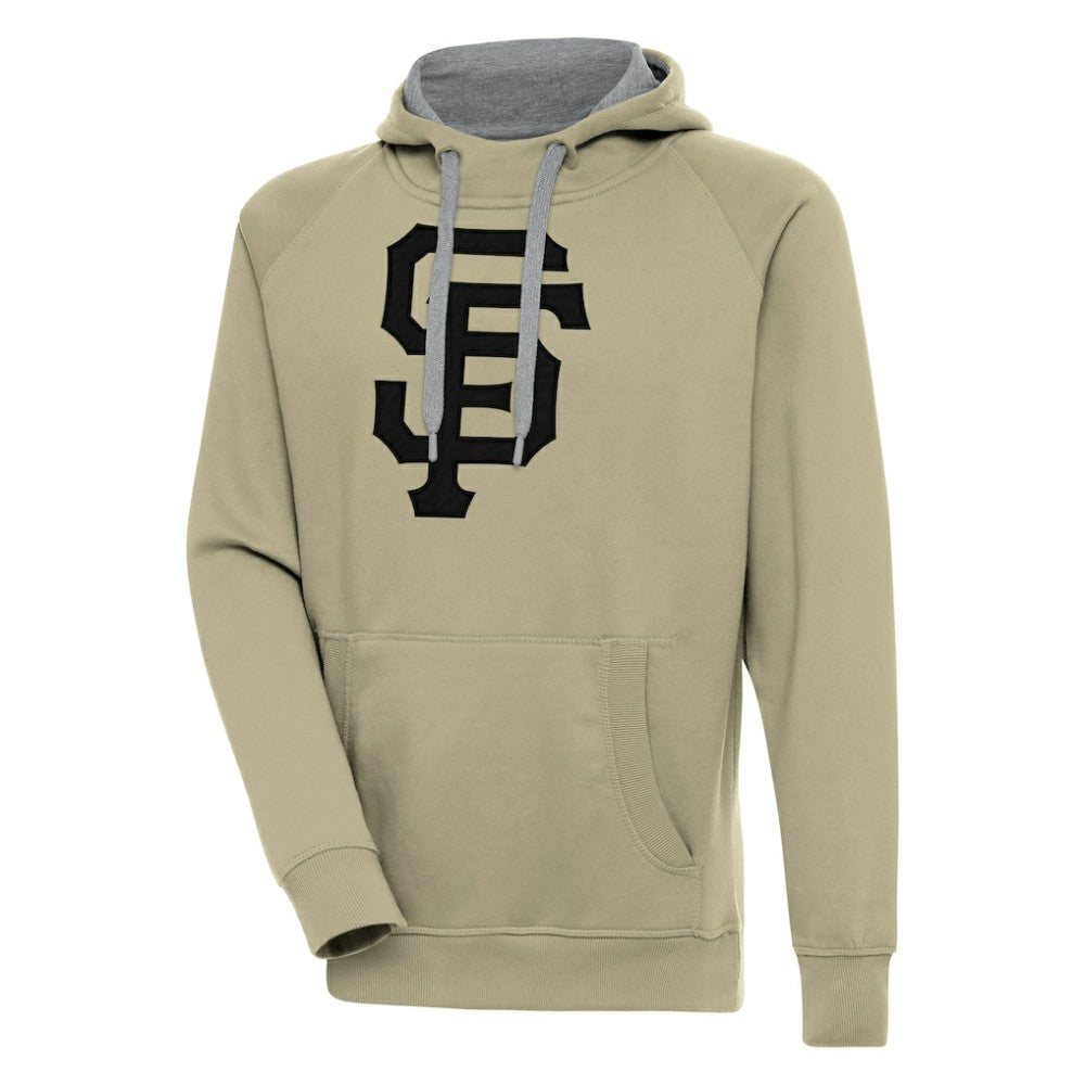San Francisco Giants Antigua Victory Pullover Hoodie - Khaki