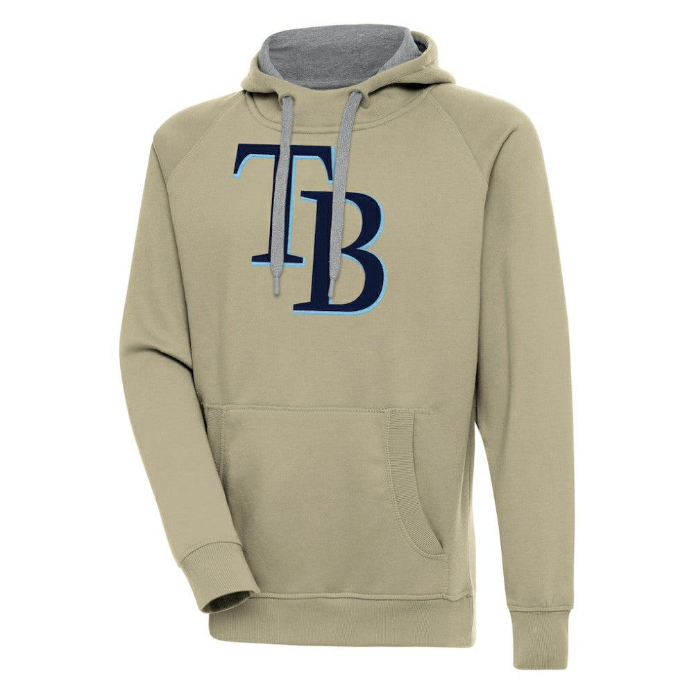 Tampa Bay Rays Antigua Victory Pullover Hoodie - Khaki