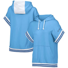 Los Angeles Dodgers Lusso Women's Mabel Tri-Blend Short Sleeve Pullover Hoodie - Light Blue