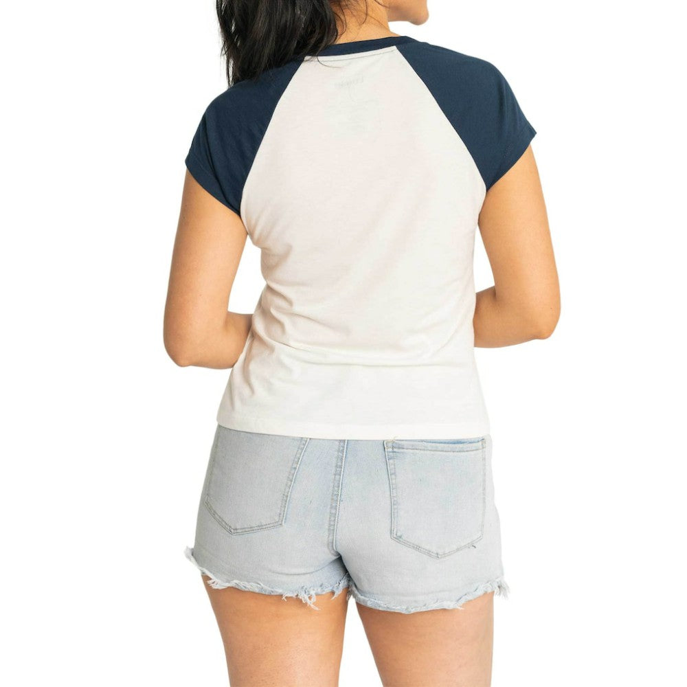 Boston Red Sox Lusso Women's Nikki Raglan T-Shirt - White