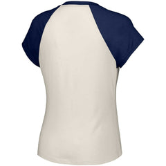 Atlanta Braves Lusso Women's Nikki Raglan T-Shirt - White