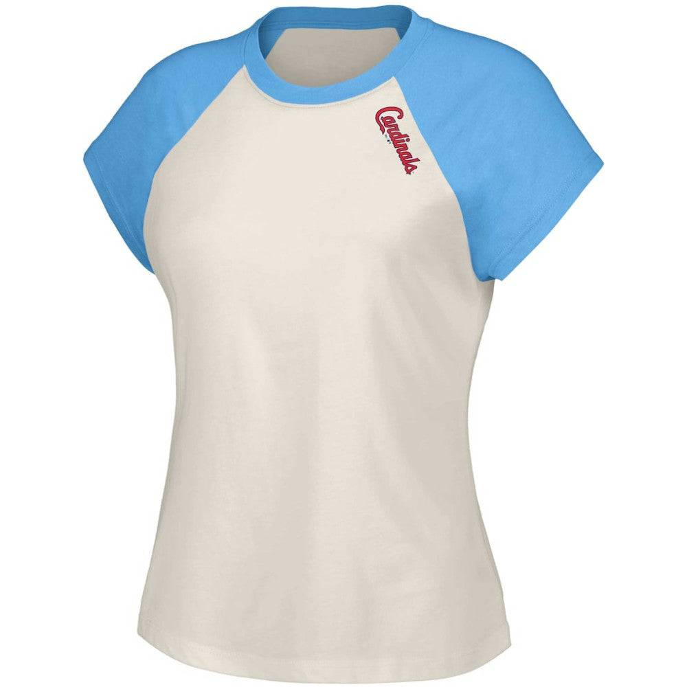 St. Louis Cardinals Lusso Women's Nikki Raglan T-Shirt - White