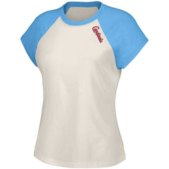 St. Louis Cardinals Lusso Women's Nikki Raglan T-Shirt - White