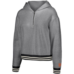 San Francisco Giants Lusso Women's Magnolia Tri-Blend Quarter-Zip Hoodie - Gray