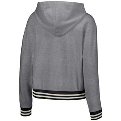 San Diego Padres Lusso Women's Magnolia Tri-Blend Quarter-Zip Hoodie - Gray