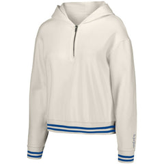New York Yankees Lusso Women's Magnolia Tri-Blend Quarter-Zip Hoodie - White