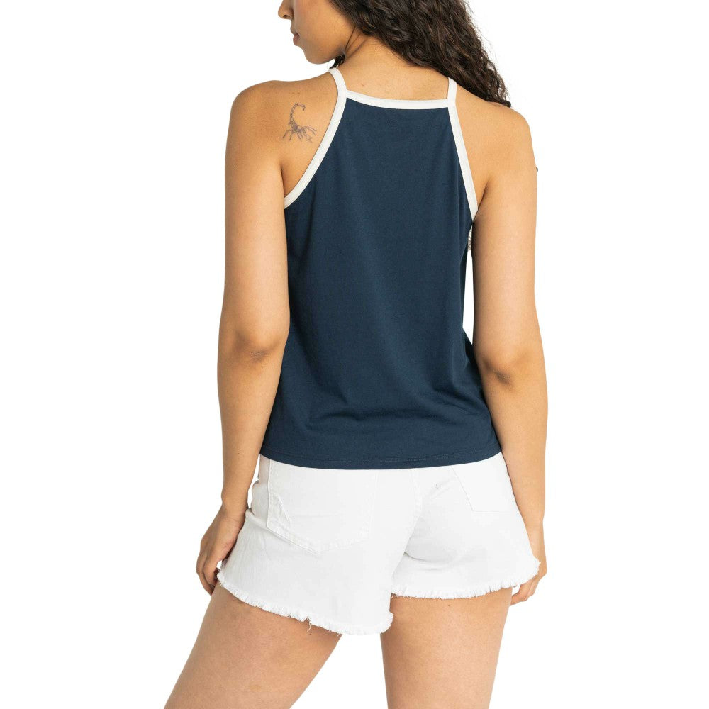 Houston Astros Lusso Women's Nadine Halter Tank Top - Navy