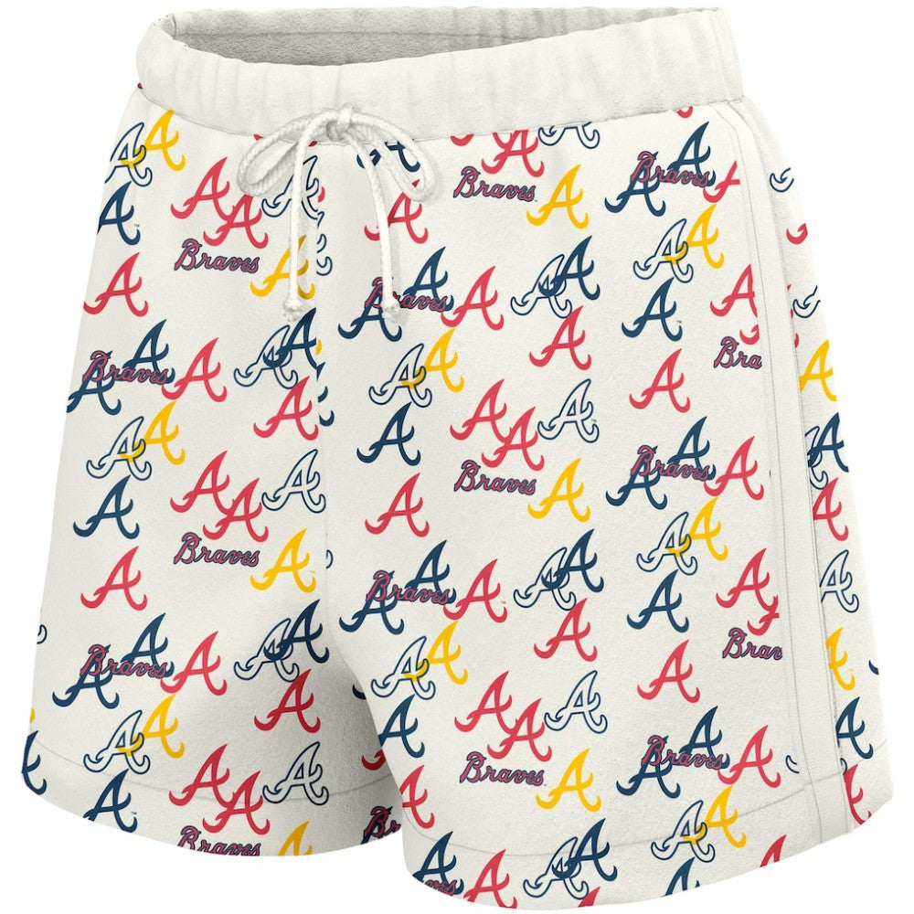 Atlanta Braves Lusso Women's Marge Shorts - White