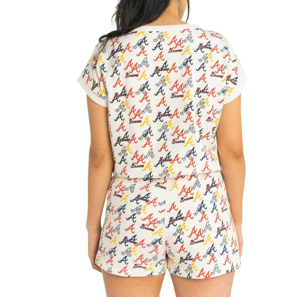 Atlanta Braves Lusso Women's Marge Shorts - White