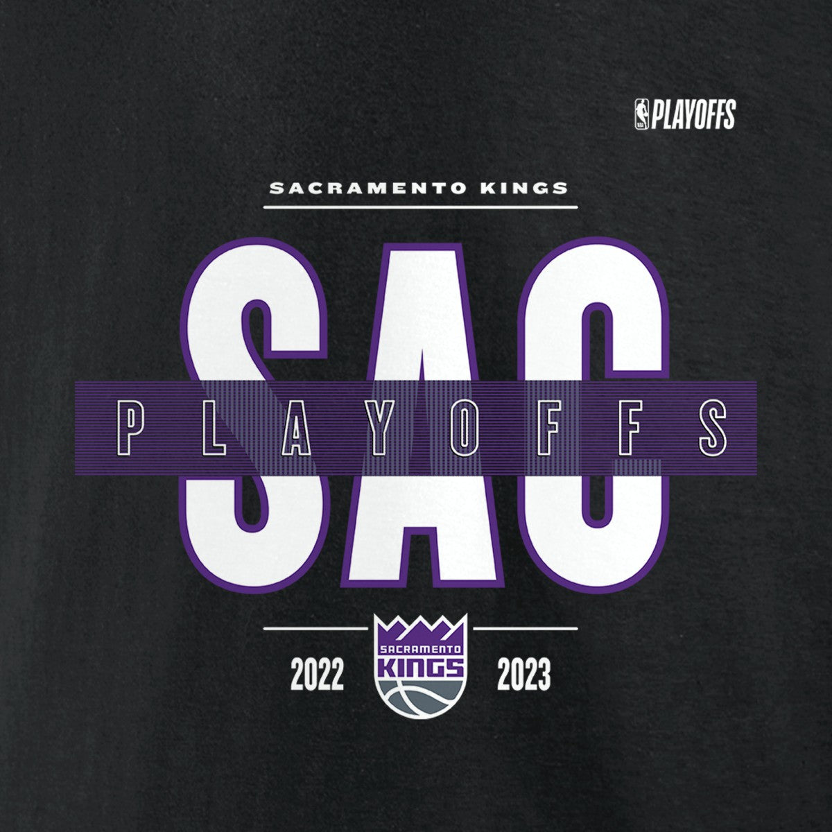 Sacramento Kings 2023 NBA Playoffs Jump Ball T-Shirt - Black | Fanatics discount