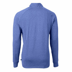 New York Mets Cutter & Buck Adapt Eco Knit Stretch Recycled Quarter-Zip Pullover Top - Heather Royal