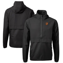 Baltimore Orioles Cutter & Buck Charter Eco Recycled Half-Zip Anorak Jacket - Black