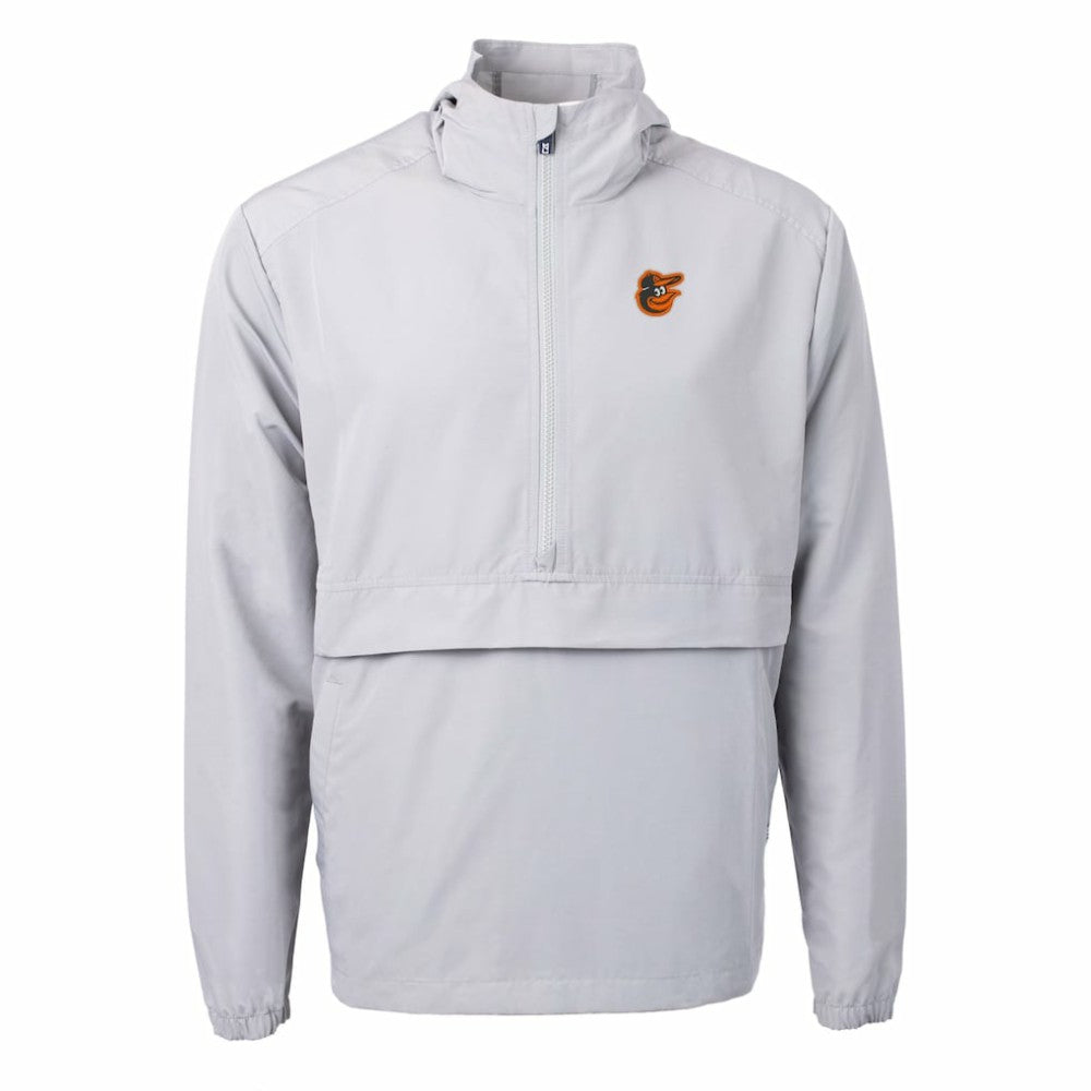 Baltimore Orioles Cutter & Buck Charter Eco Recycled Half-Zip Anorak Jacket - Gray