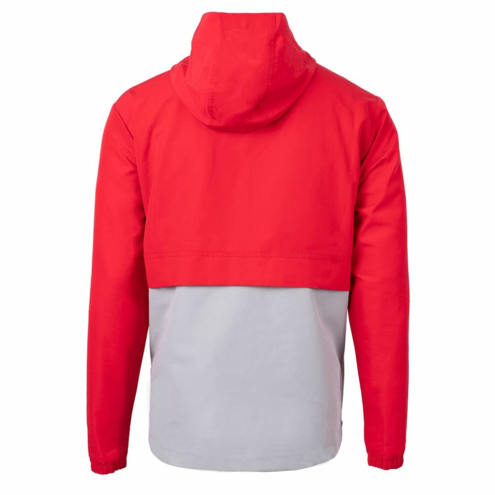 St. Louis Cardinals Cutter & Buck Charter Eco Recycled Half-Zip Anorak Jacket - Red/Gray