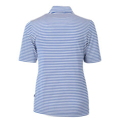 Texas Rangers Cutter & Buck Women's Virtue Eco Pique Stripe Top - Blue