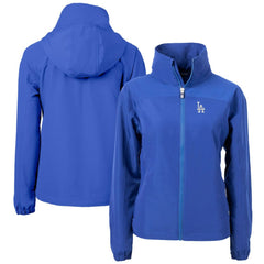 Los Angeles Dodgers Cutter & Buck Women's Charter Eco Recycled Full-Zip Jacket - Blue