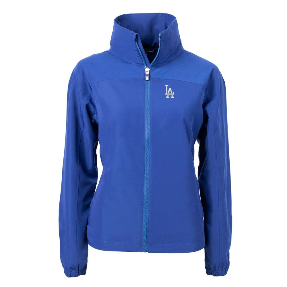 Los Angeles Dodgers Cutter & Buck Women's Charter Eco Recycled Full-Zip Jacket - Blue