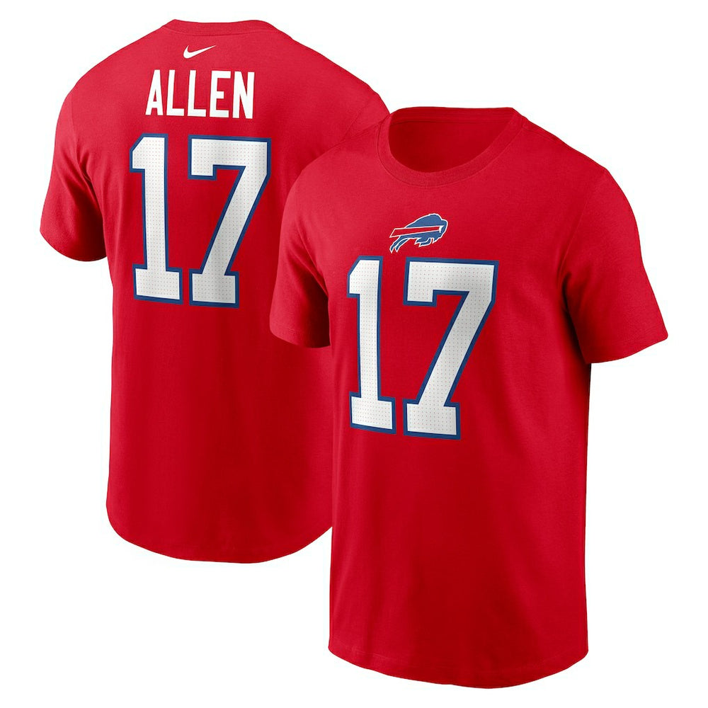 Josh Allen Buffalo Bills Player Name & Number T-Shirt - Red | Nike sale