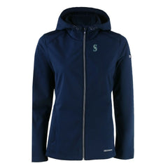 Seattle Mariners Cutter & Buck Women's Evoke Eco Softshell Recycled Full-Zip Jacket - Navy