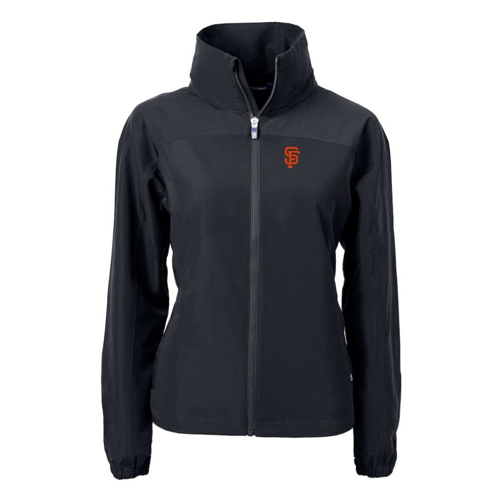 San Francisco Giants Cutter & Buck Women's Charter Eco Recycled Full-Zip Jacket - Black
