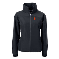 San Francisco Giants Cutter & Buck Women's Charter Eco Recycled Full-Zip Jacket - Black