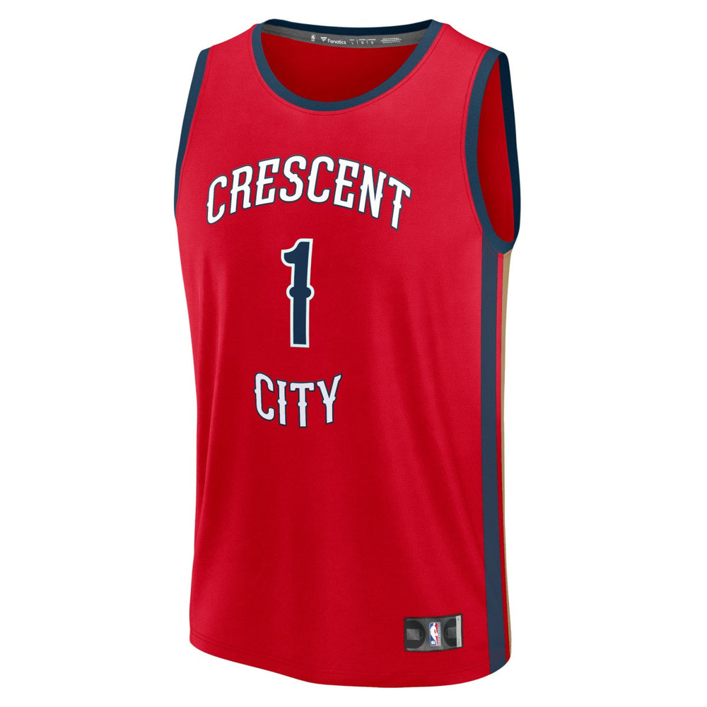 Zion Williamson New Orleans Pelicans Fast Break Replica Jersey - Statement Edition - Red | Fanatics outlet
