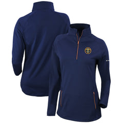 Denver Nuggets Women's Omni-Wick Outward Nine Quarter-Zip Pullover Top sale - Navy | Columbia cheap