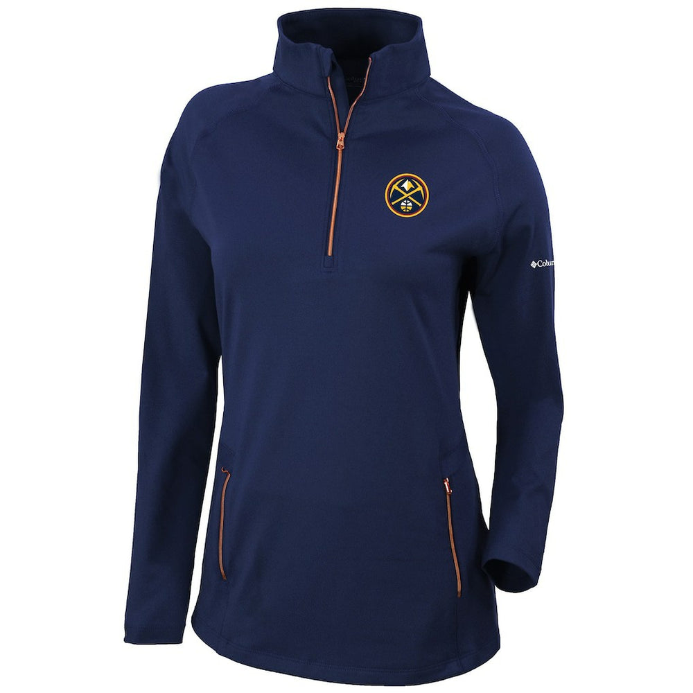 Denver Nuggets Women's Omni-Wick Outward Nine Quarter-Zip Pullover Top sale - Navy | Columbia cheap