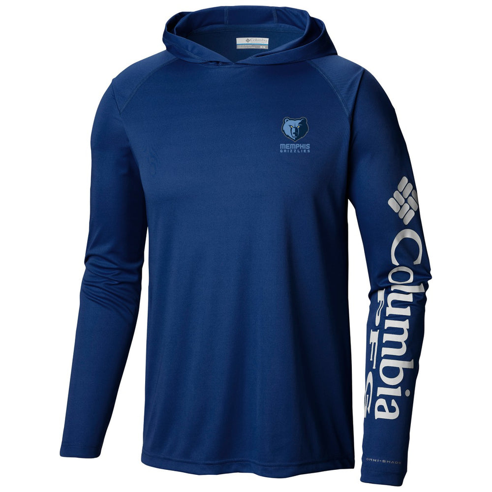 Memphis Grizzlies Terminal Tackle Long Sleeve Hoodie T-Shirt - Navy | Columbia for sale