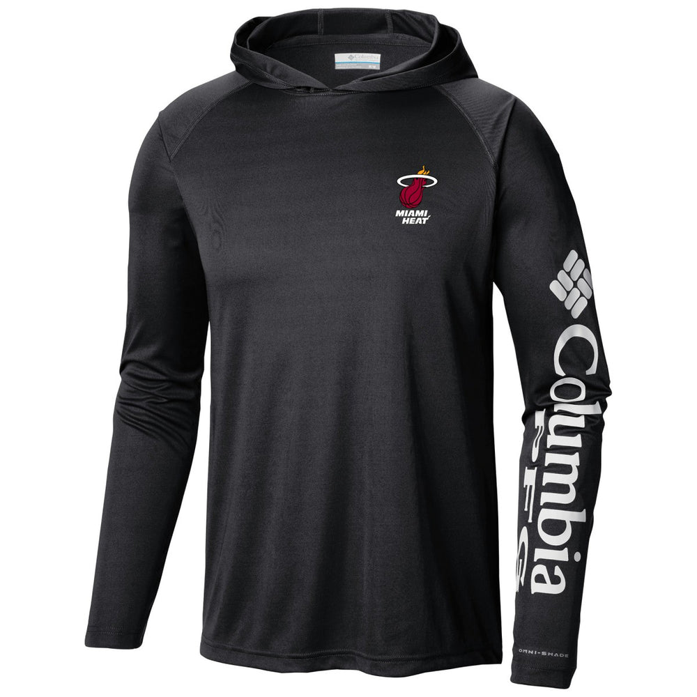 Miami Heat Terminal Tackle Long Sleeve Hoodie T-Shirt - Black | Columbia discount