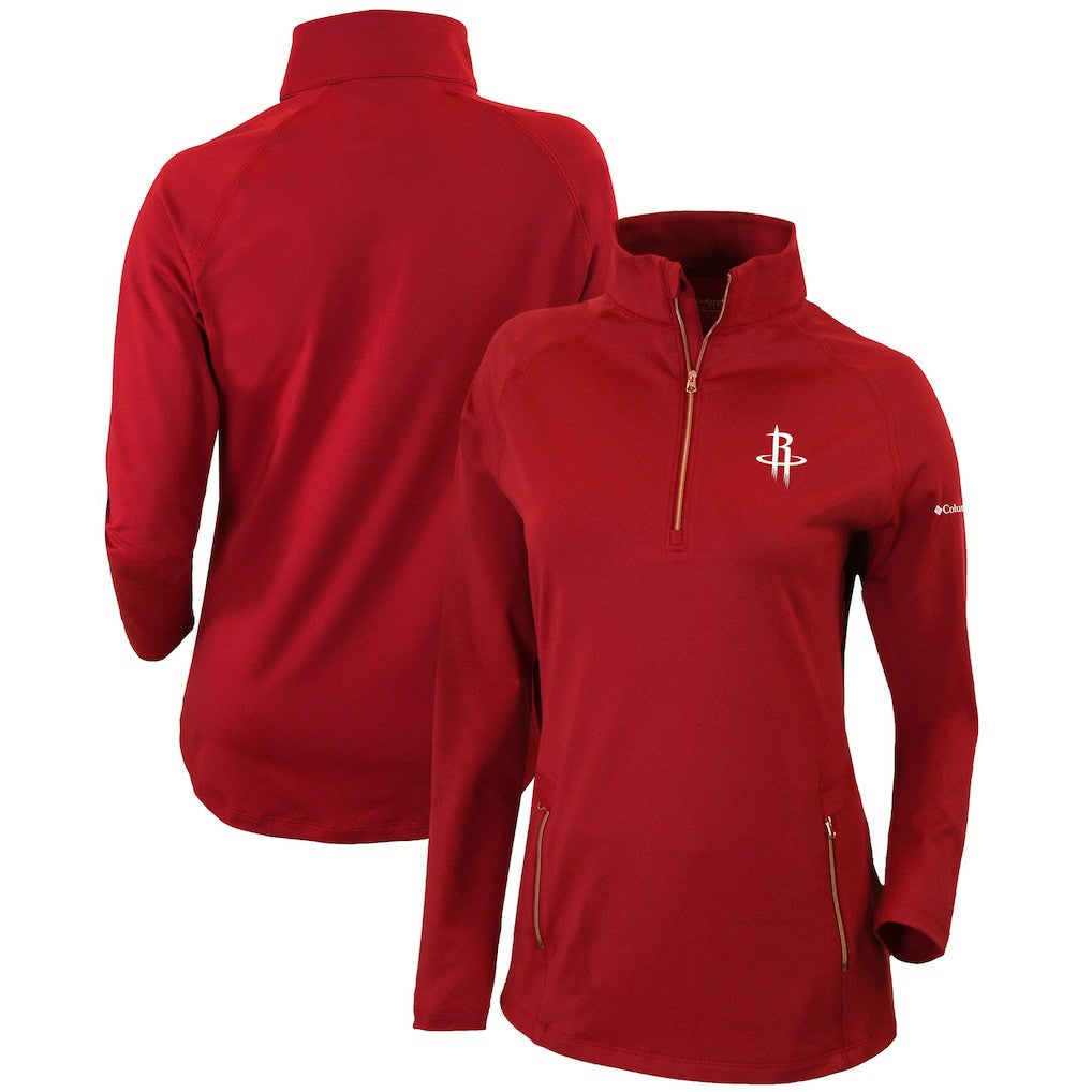 Houston Rockets Women's Omni-Wick Outward Nine Quarter-Zip Pullover Top sale - Red | Columbia shop