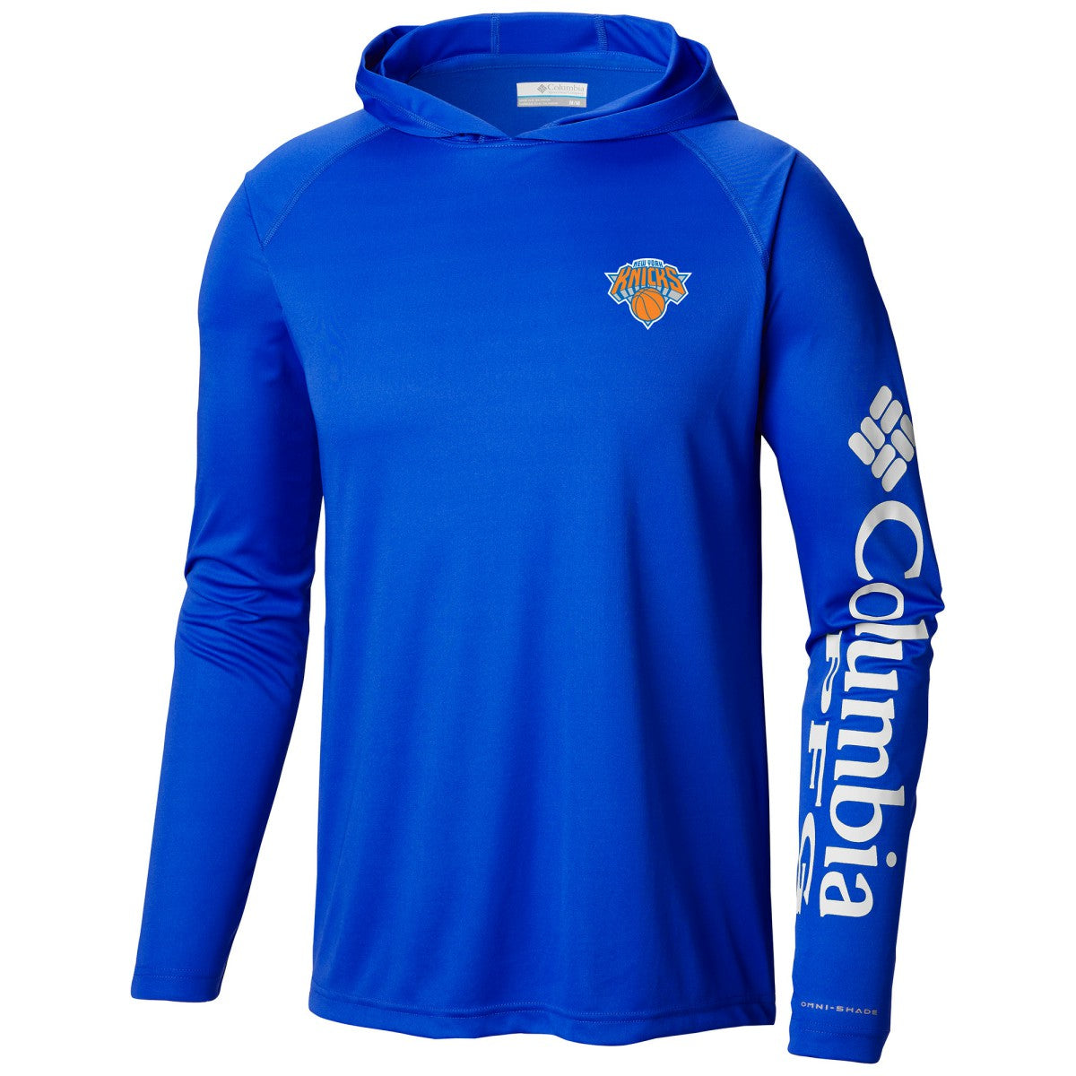 New York Knicks Terminal Tackle Long Sleeve Hoodie T-Shirt - Blue | Columbia shop