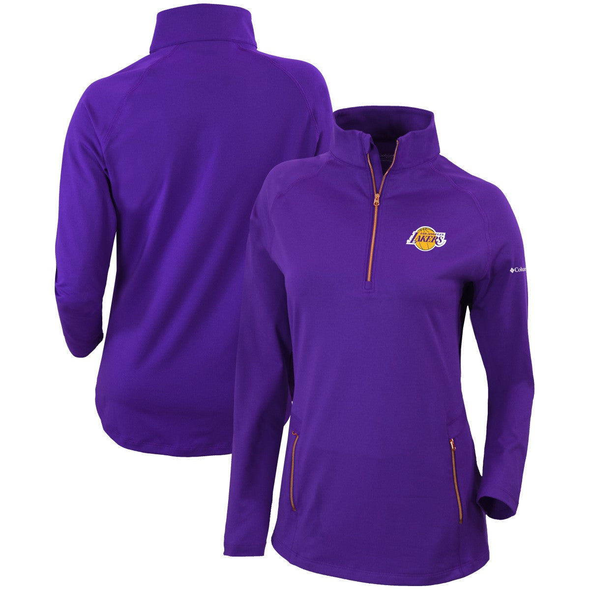Los Angeles Lakers Women's Omni-Wick Outward Nine Quarter-Zip Pullover Top - Purple | Columbia cheap