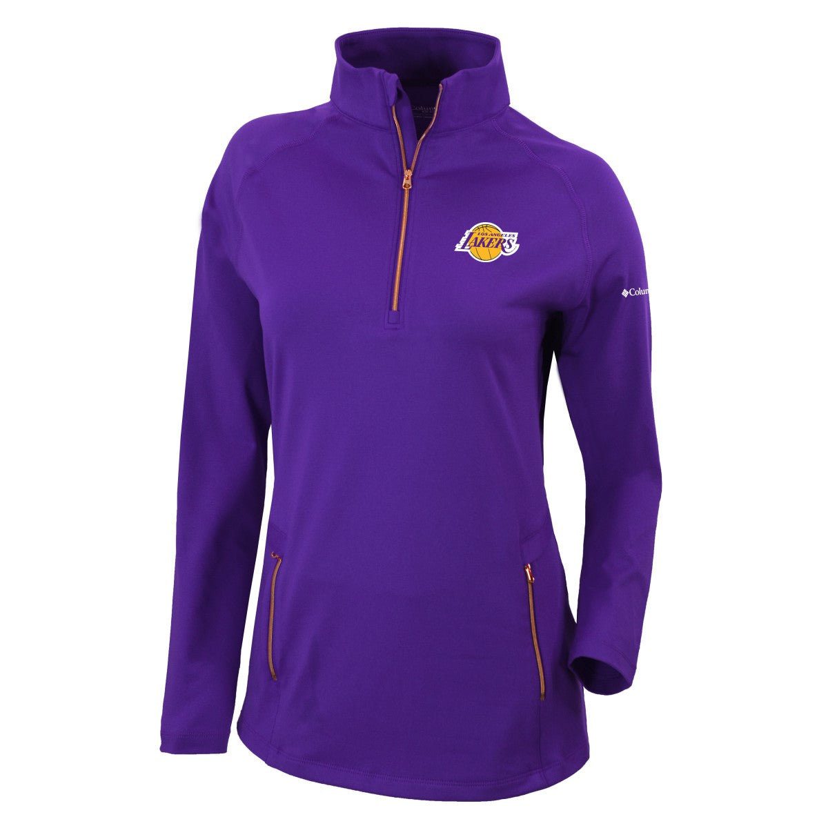 Los Angeles Lakers Women's Omni-Wick Outward Nine Quarter-Zip Pullover Top - Purple | Columbia cheap
