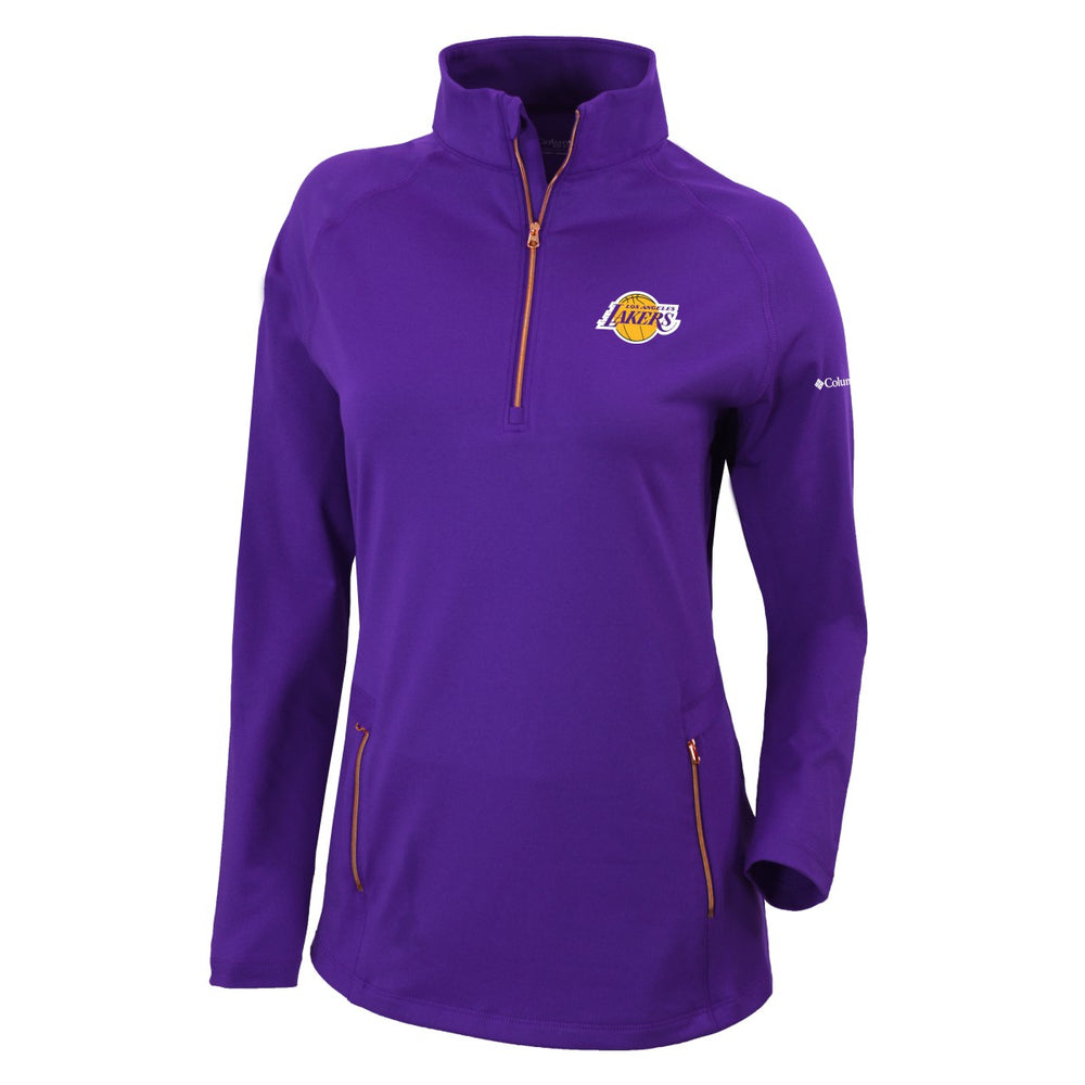 Los Angeles Lakers Women's Omni-Wick Outward Nine Quarter-Zip Pullover Top - Purple | Columbia cheap