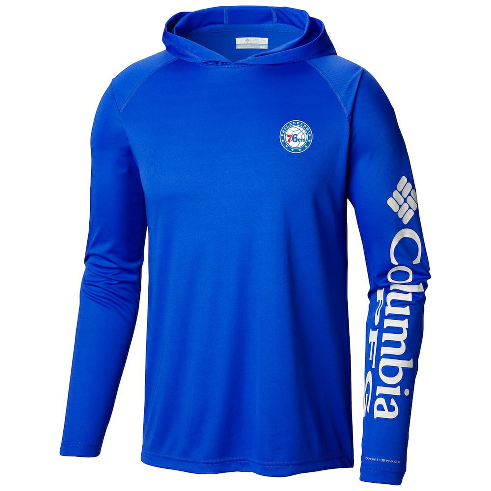 Philadelphia 76ers Terminal Tackle Long Sleeve Hoodie T-Shirt - Blue | Columbia cheap