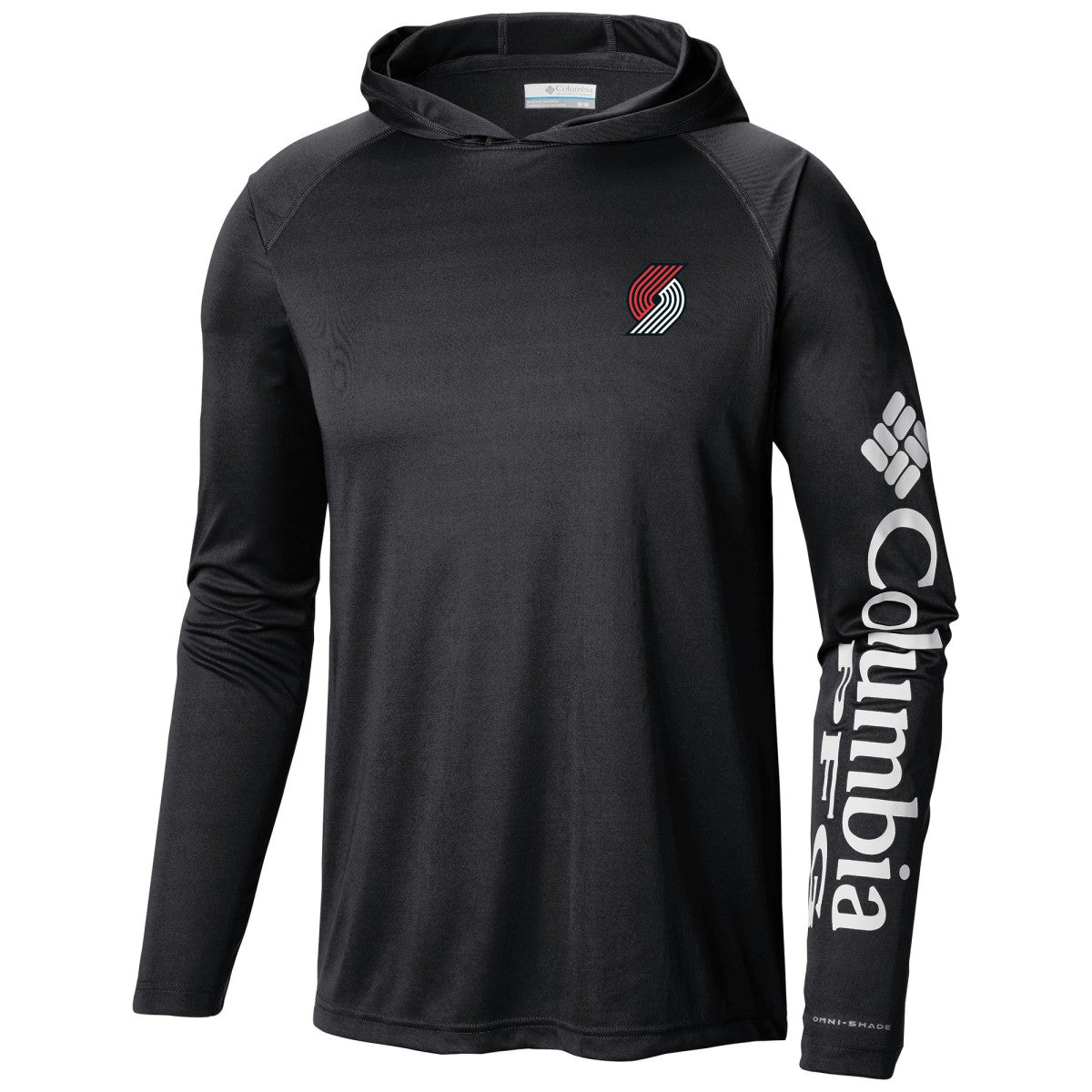Portland Trail Blazers Terminal Tackle Long Sleeve Hoodie T-Shirt - Black | Columbia discount